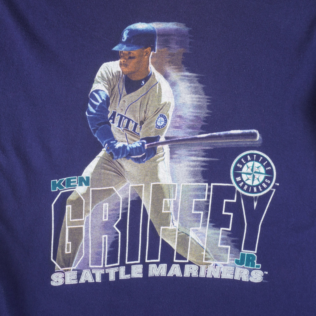 MLB - Seattle Mariners Ken Griffey Jr. Baseball T-Shirt 1990s Large Vintage Retro