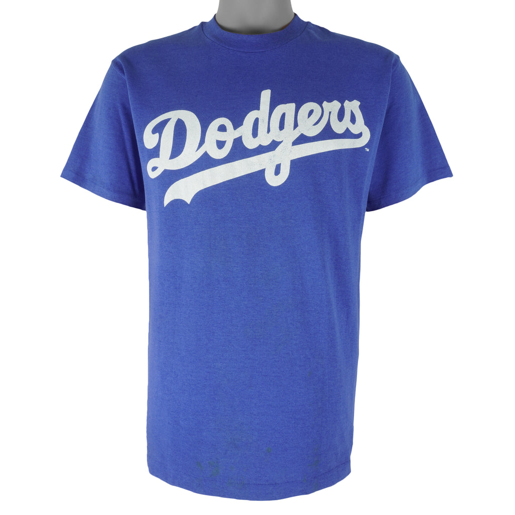 MLB (Rawlings) - LA Dodgers Single stitch T-Shirt 1990s Large Vintage Retro