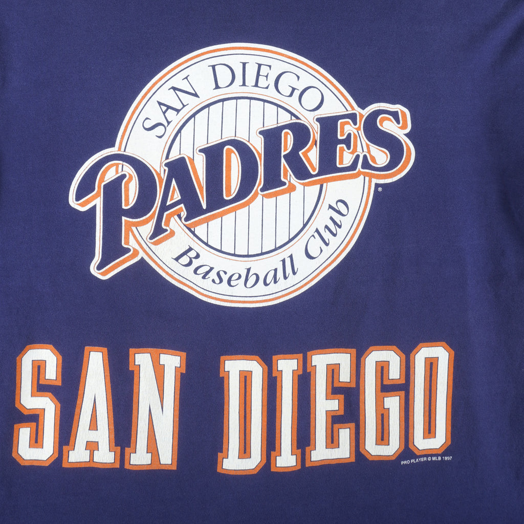 MLB (Pro Player) - San Diego Padres Baseball Club T-Shirt 1997 XX-Large Vintage Retro Baseball