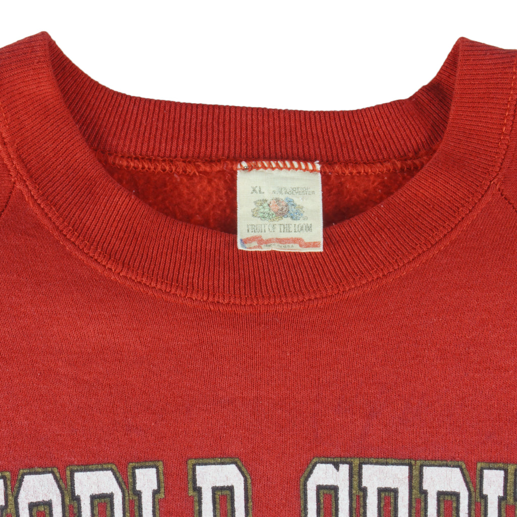 MLB (Rawlings) - Cincinnati Reds World Series Champs Sweatshirt 1990 X- Large Vintage Retro Baseball