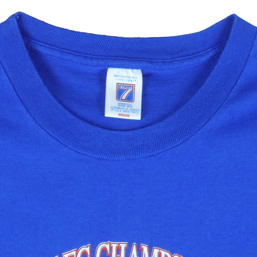 NFL (Logo 7) - Buffalo Bills Super Bowl AFC Champs T-Shirt 1992 Medium Vintage Retro Football