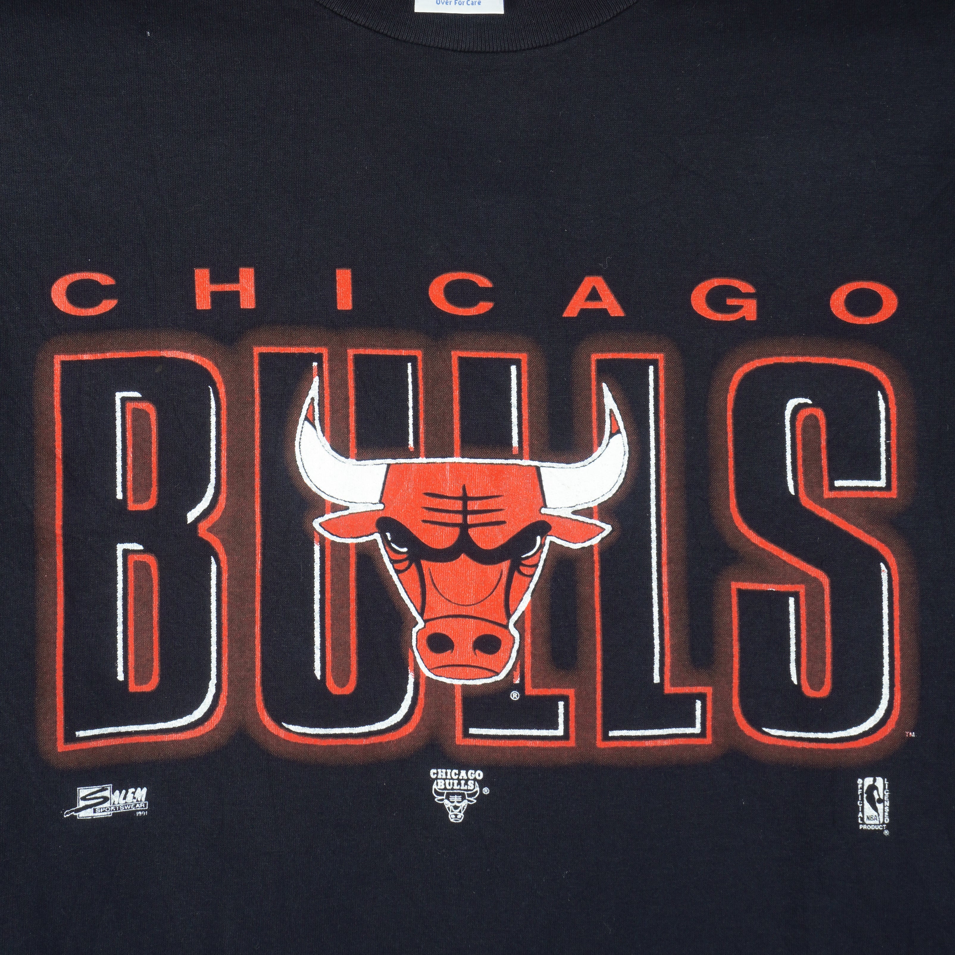 1993 Chicago Bulls Salem Sportswear Comic Strip NBA T Shirt Size