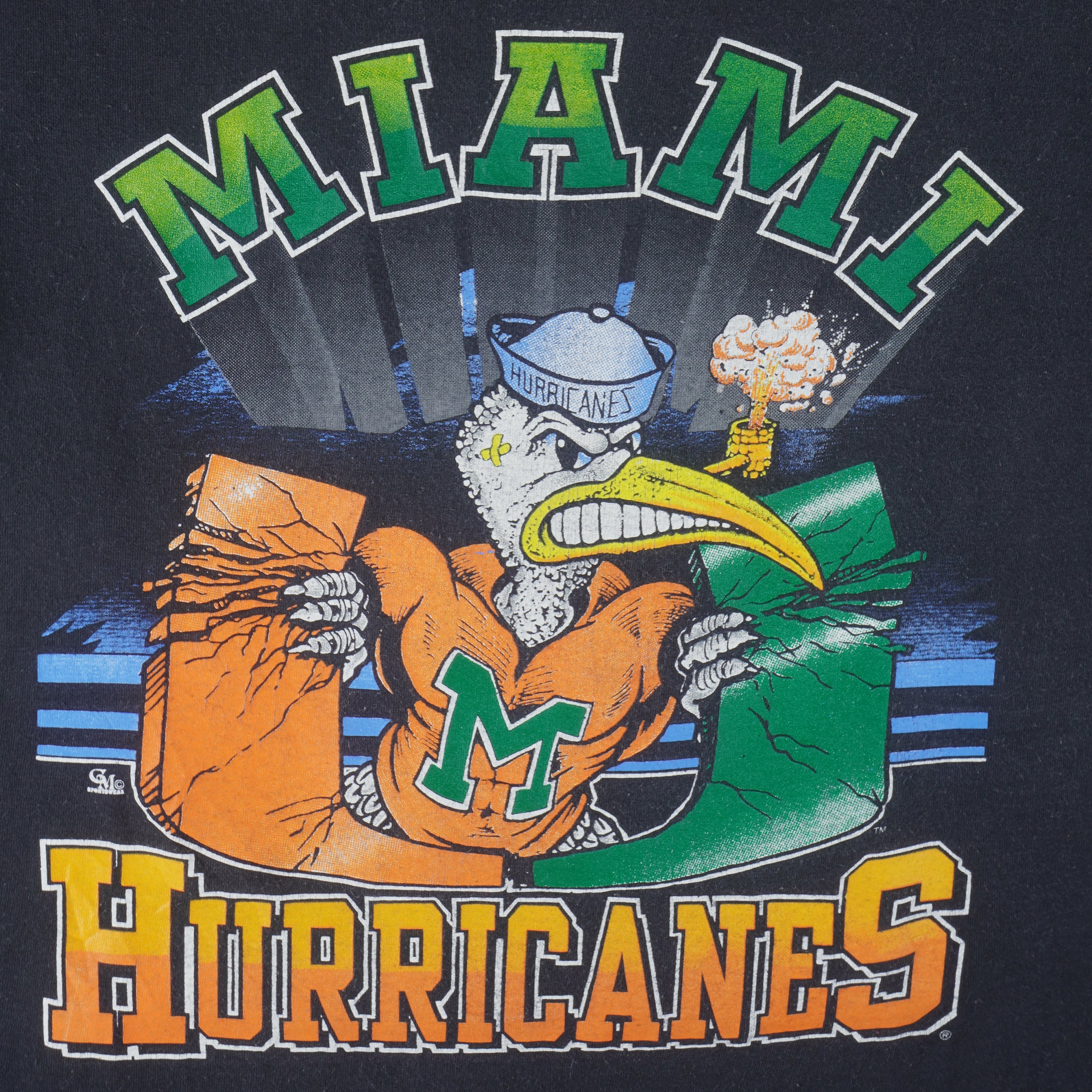 90's University of Miami Hurricanes Starter NCAA Baseball Jersey