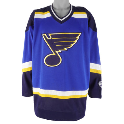 Vintage St. Louis Blues Pro Player NHL Western Conference Hockey Jersey  Size L