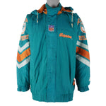 Starter (Pro Line) - Miami Dolphins Puffer Jacket 1990s Large Vintage Retro Football