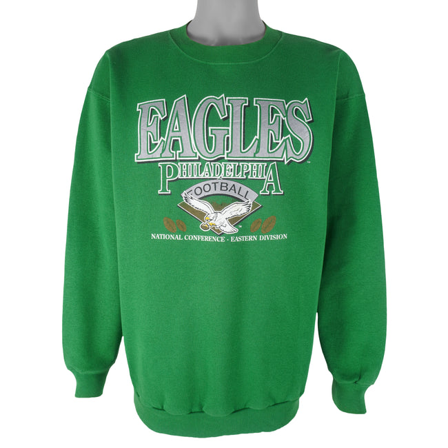 Vintage NFL (Trench) - Philadelphia Eagles Crew Neck Sweatshirt 1980s  X-Large – Vintage Club Clothing