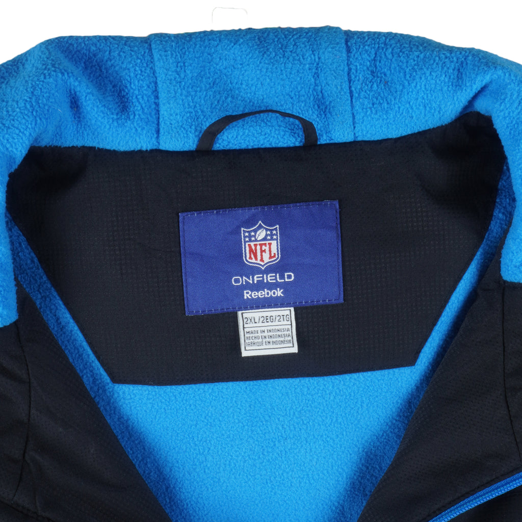 Reebok - Carolina Panthers Hooded Jacket 2000s 2X-Large Vintage Retro Football