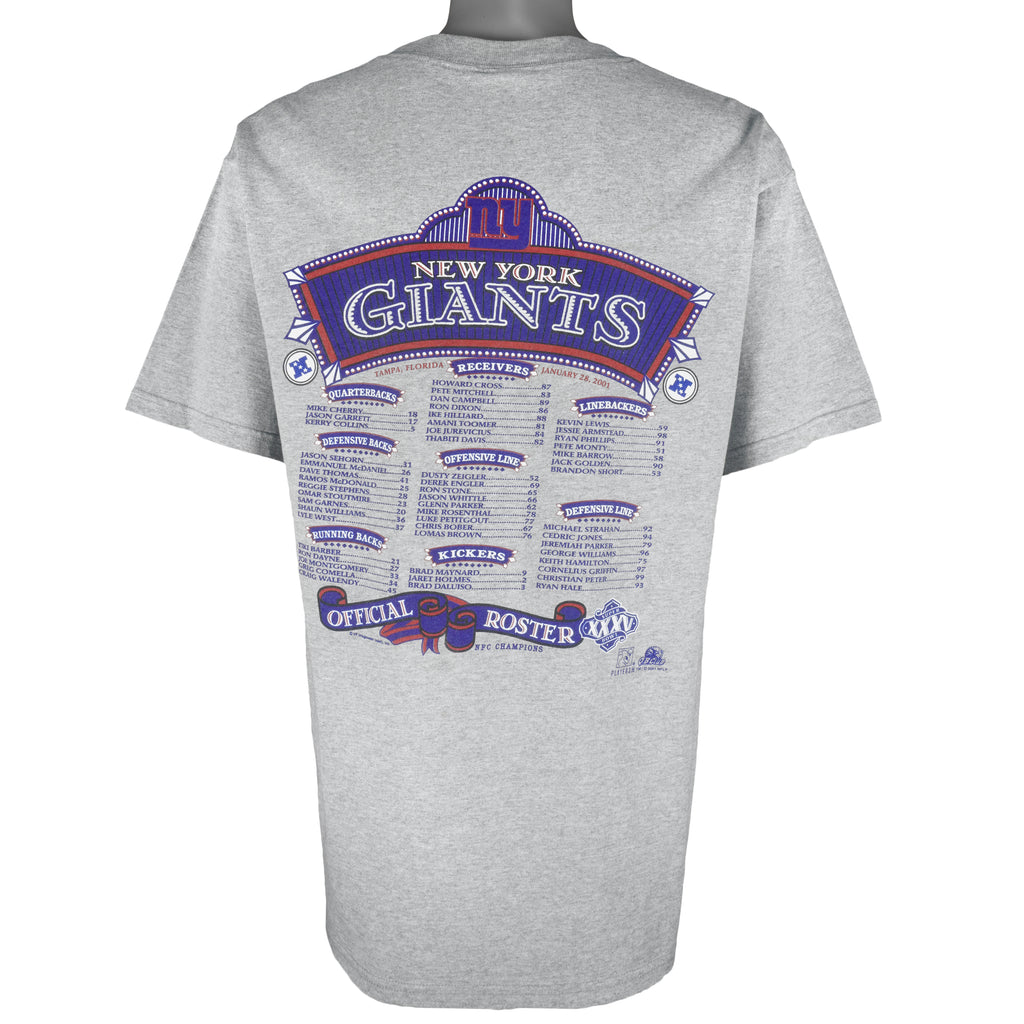 NFL (Lee) - New York Giants VS Minnesota Vikings Playoffs T-Shirt 2000 Large Vintage Retro Football