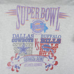 NFL - Cowboys VS Bills Super Bowl 27th Champions T-Shirt 1994 Large Vintage Retro Football