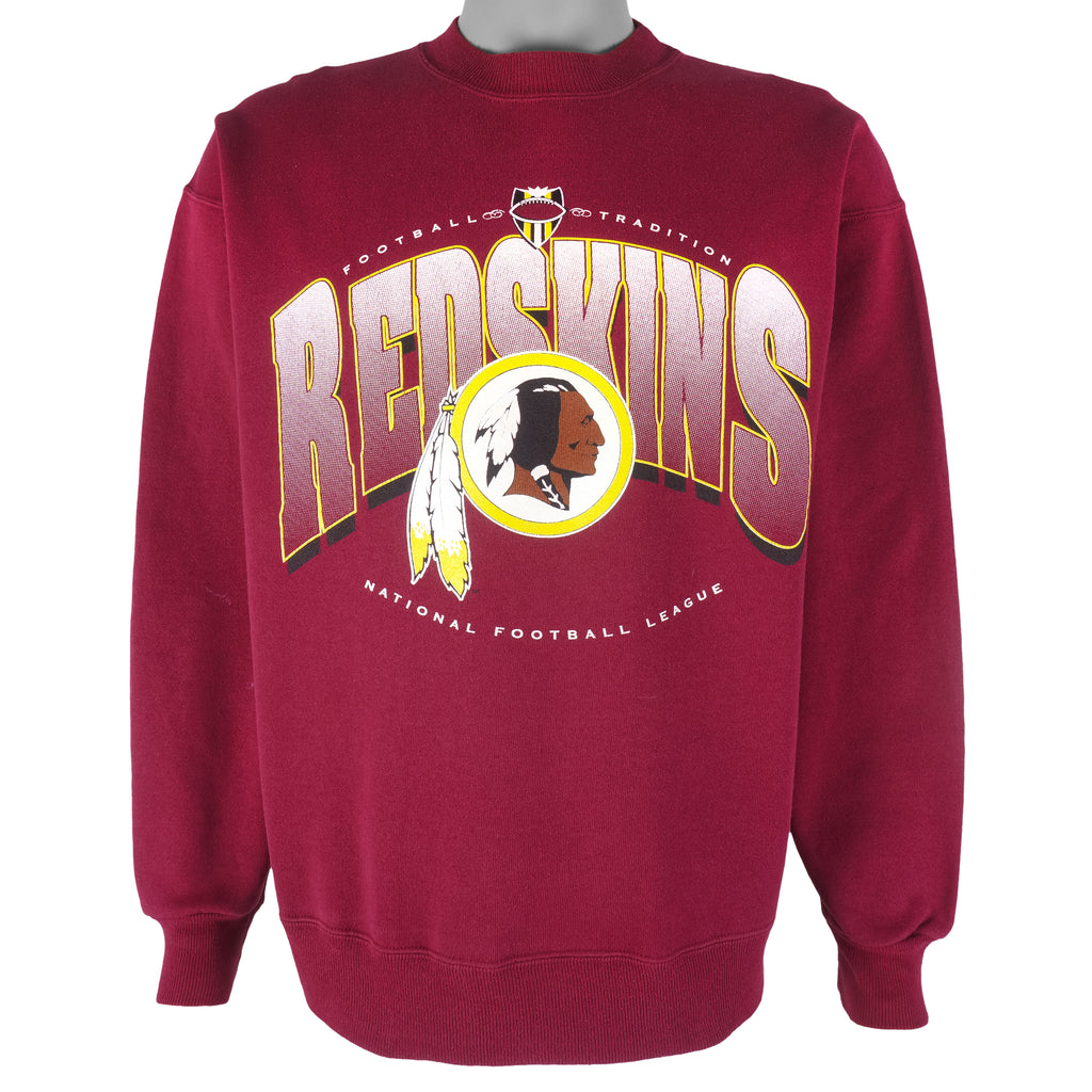 NFL (Hanes) - Washington Redskins Crew Neck Sweatshirt 1990s Large Vintage Retro Football