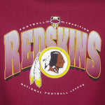 NFL (Hanes) - Washington Redskins Crew Neck Sweatshirt 1990s Large Vintage Retro Football