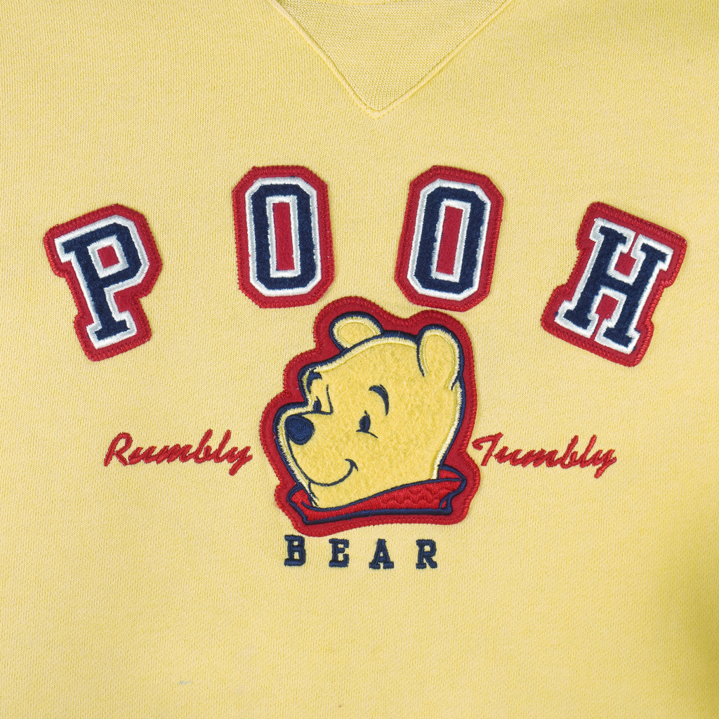 Disney - Pooh Bear Embroidered Crew Neck Sweatshirt 1990s 3X-Large