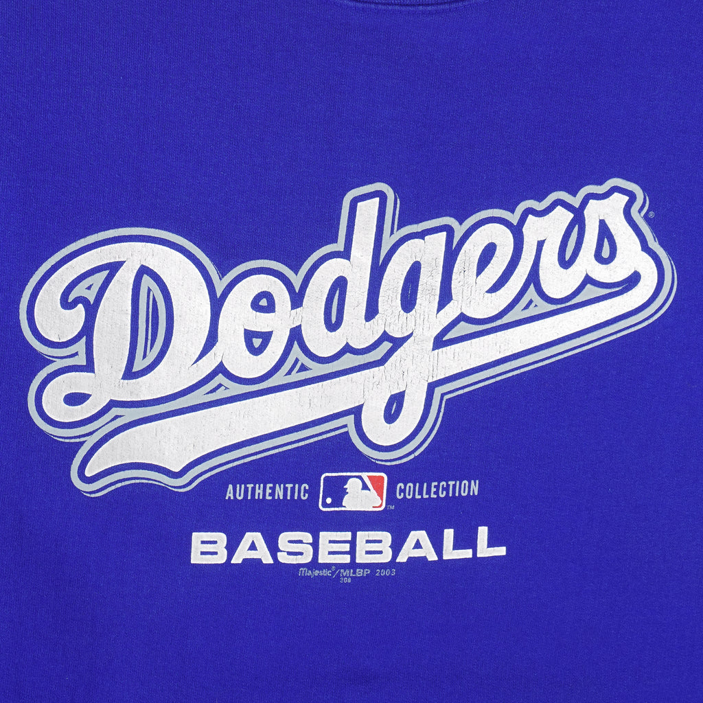 MLB (mAJESTIC) - Los Angeles Dodgers Crew Neck Sweatshirt 2003 X-Large