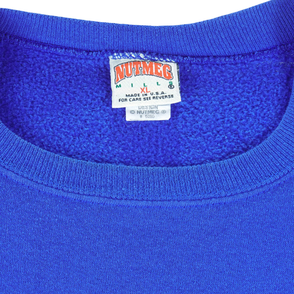 NHL (Nutmeg) - St. Louis Blues Crew Neck Sweatshirt 1990s X-Large Vintage Retro Hockey