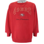 NFL (Lee) - San Francisco 49ers Embroidered Sweatshirt 1990s Large