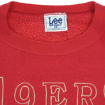 NFL (Lee) - San Francisco 49ers Embroidered Sweatshirt 1990s Large Vintage Retro Football