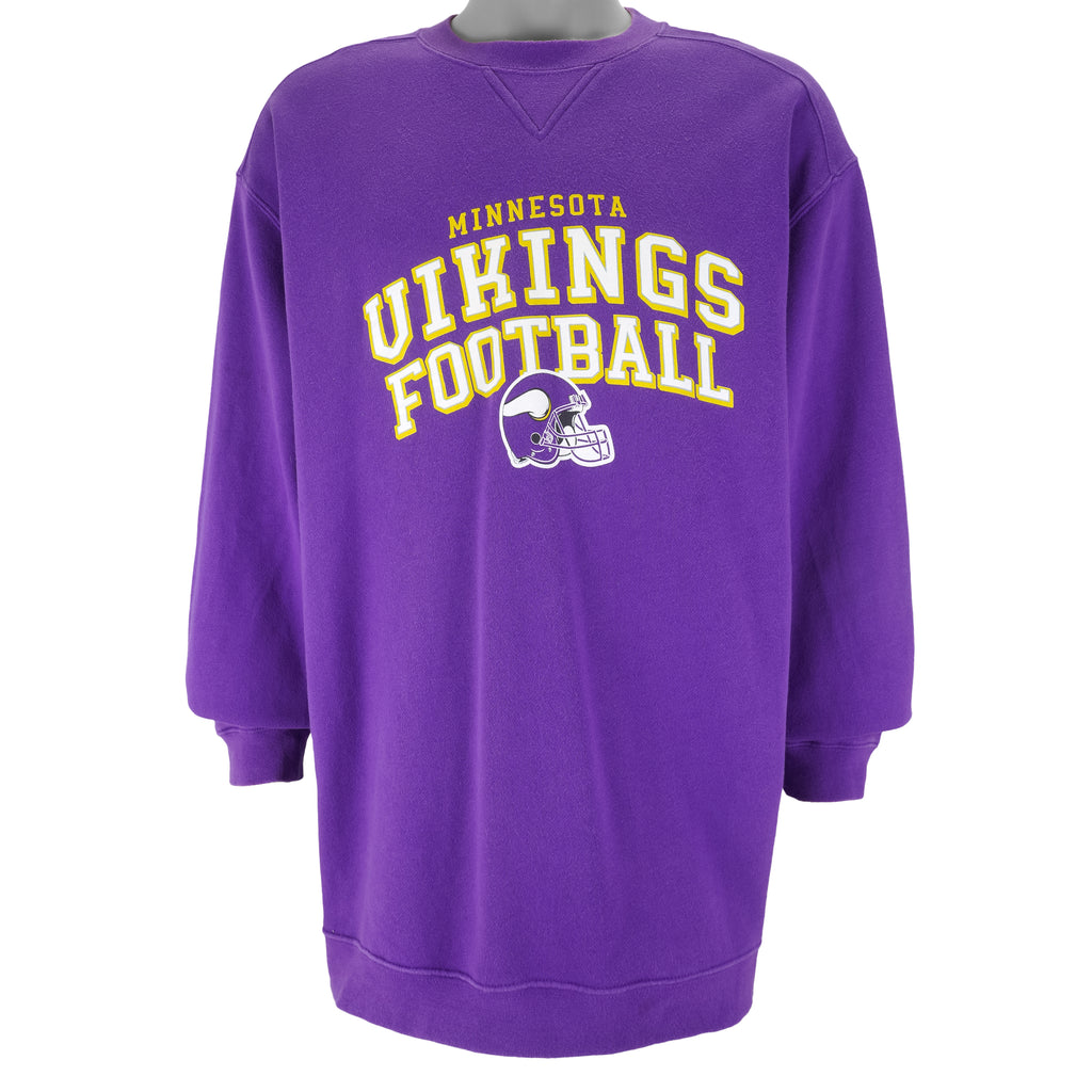 Reebok - Minnesota Vikings Crew Neck Sweatshirt 1990s X-Large Vintage Retro Football