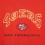 NFL (Lee) - San Francisco 49ers Embroidered Sweatshirt 1990s Large Vintage Retro Football