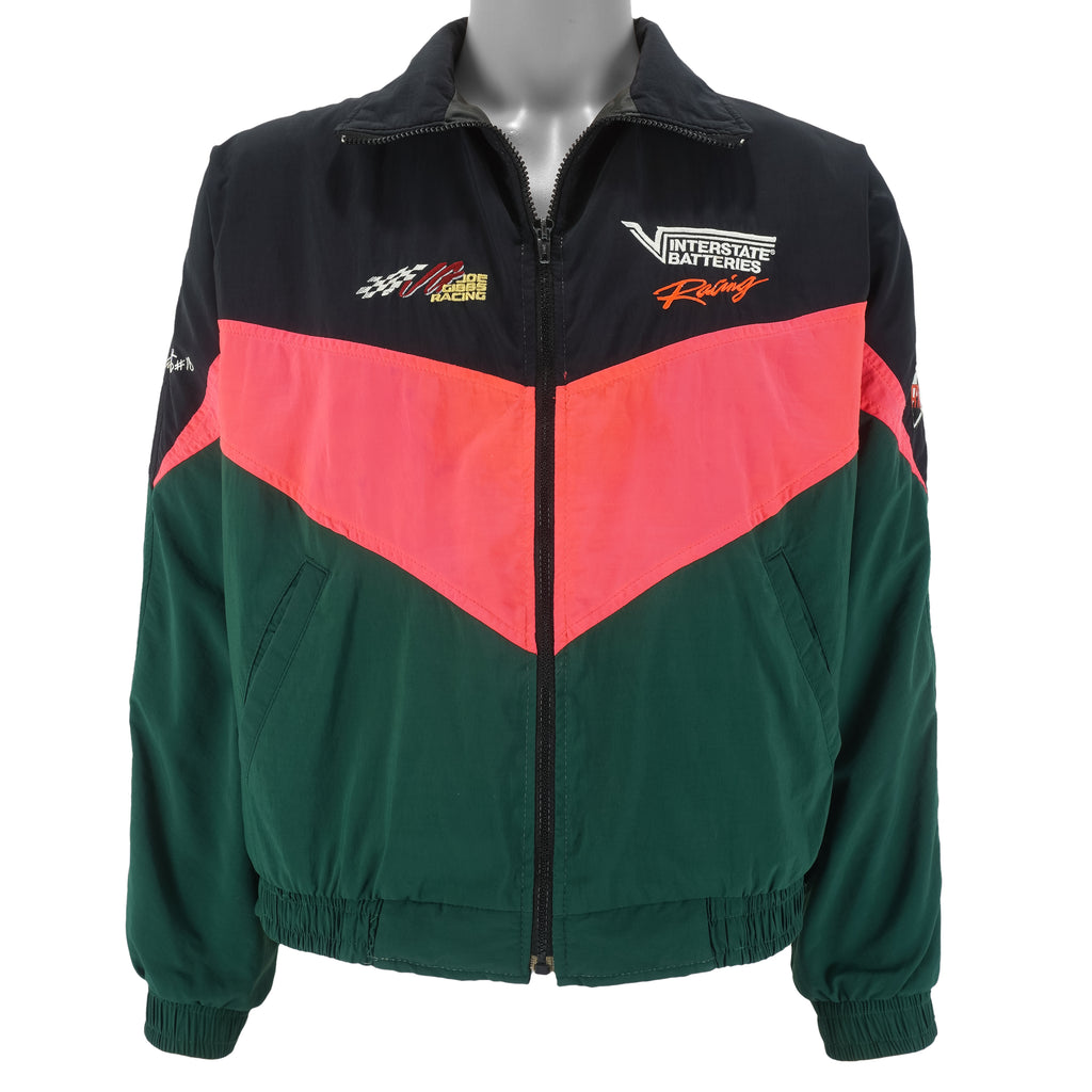 NASCAR (Motorsport) -  Joe Gibbs Racing Embroidered Jacket 1990s Medium Vintage Retro