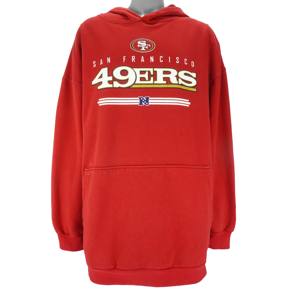 NFL (Team Apparel) - San Francisco 49ers Hooded Sweatshirt 2000s 5X-Large Vintage Retro Football