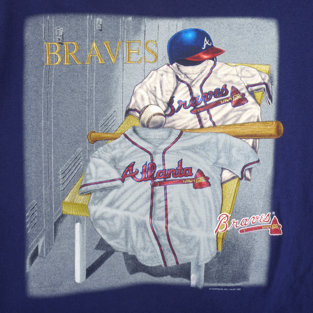 MLB (CSA) - Atlanta Braves Locker Room T-Shirt 1999 X-Large Vintage Retro Baseball