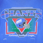 NFL (Nutmeg) - New York Giants Helmet Single Stitch T-Shirt 1994 Medium Vintage Retro Football