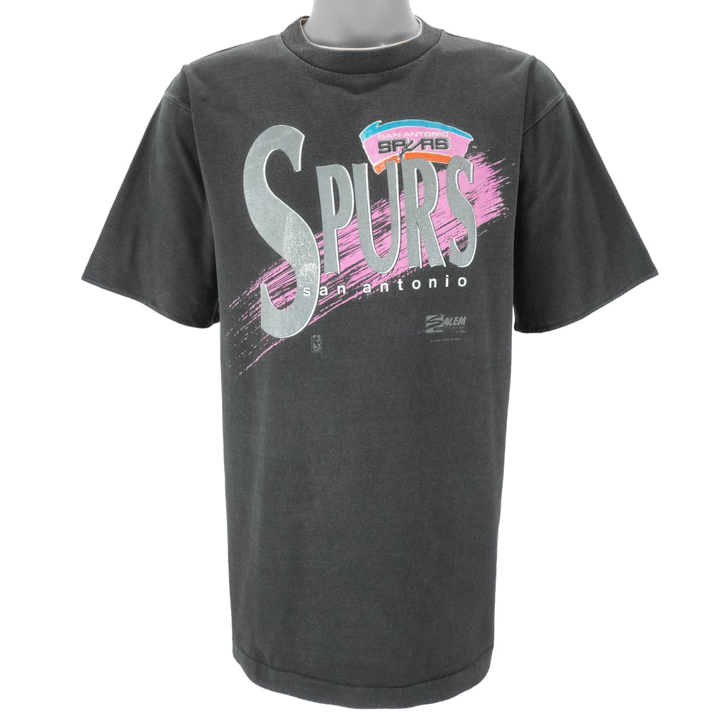 NBA (Salem) - San Antonio Spurs T-Shirt 1990s X-Large Vintage Retro Basketball