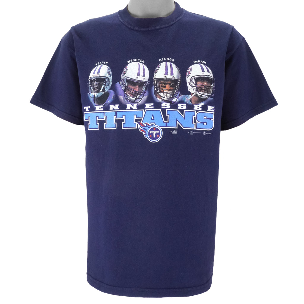 NFL (Joy Athletic) - Tennessee Titans X Players T-Shirt 2001 Large Vintage Retro Football