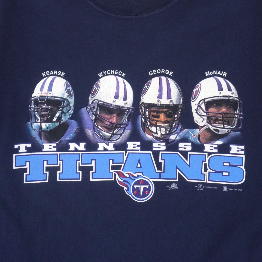 NFL (Joy Athletic) - Tennessee Titans X Players T-Shirt 2001 Large Vintage Retro Football