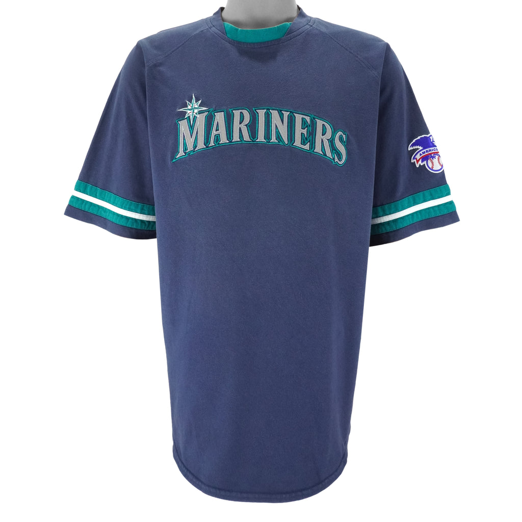 MLB - Seattle Mariners Embroidered T-Shirt 1990s X-Large Vintage Retro Baseball