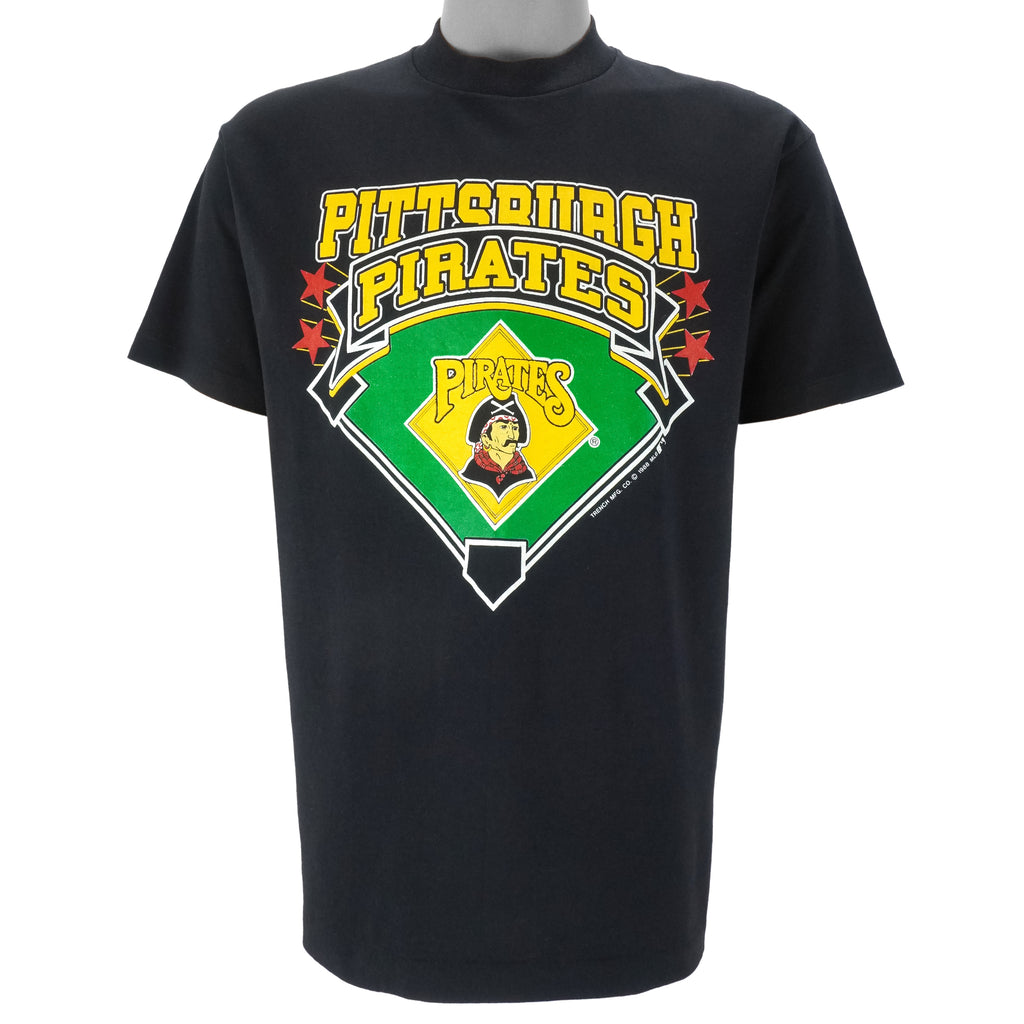 MLB (Trench) - Pittsburgh Pirates Single Stitch T-Shirt 1988 X-Large Vintage Retro Baseball