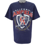 MLB (Locker Line) - California Angels Single Stitch T-Shirt 1993 Large