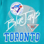 MLB (Hanes) - Toronto Blue Jays Single Stitch T-Shirt 1990 Large Vintage Retro Baseball