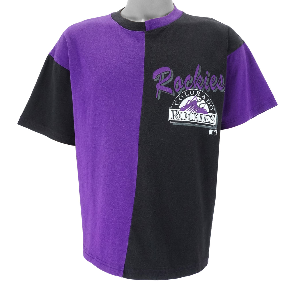 MLB (Salem) - Colorado Rockies T-Shirt 1992 Medium Vintage Retro Baseball