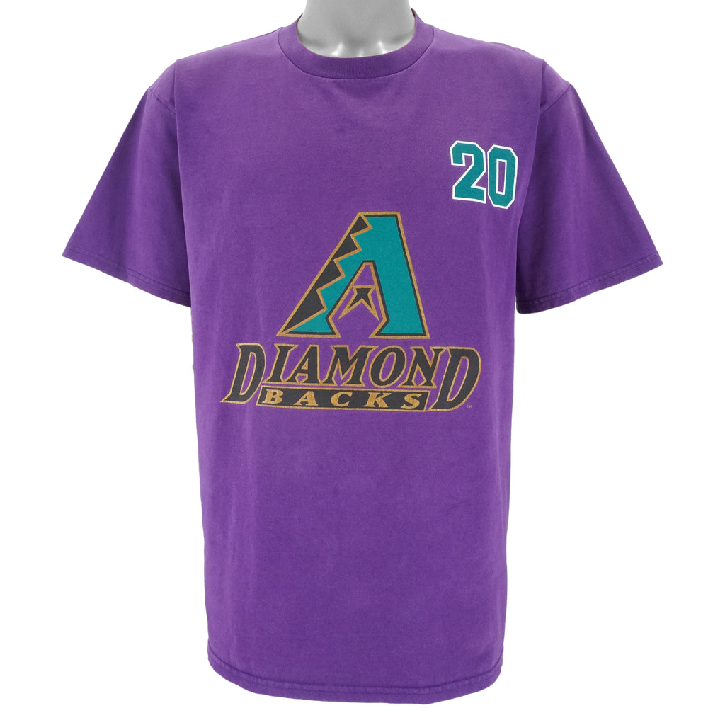 MLB (Lee) - Arizona Diamondbacks Gonzalez No.20 T-Shirt 1990s Large Vintage Retro Baseball