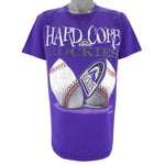MLB (College Concepts) - Colorado Rockies Hard Core T-Shirt 1995 Large