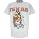 NCAA (Nutmeg) - Texas Longhorns Breakout T-Shirt 1990s Large Vintage Retro College