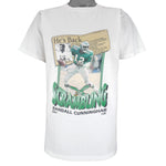 NFL (Salem) - Philadelphia Eagles Scrambling, Randall Cunningham T-Shirt 1992 Large