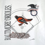 MLB (Nutmeg) - Baltimore Orioles Single Stitch T-Shirt 1990s X-Large Vintage Retro Baseball