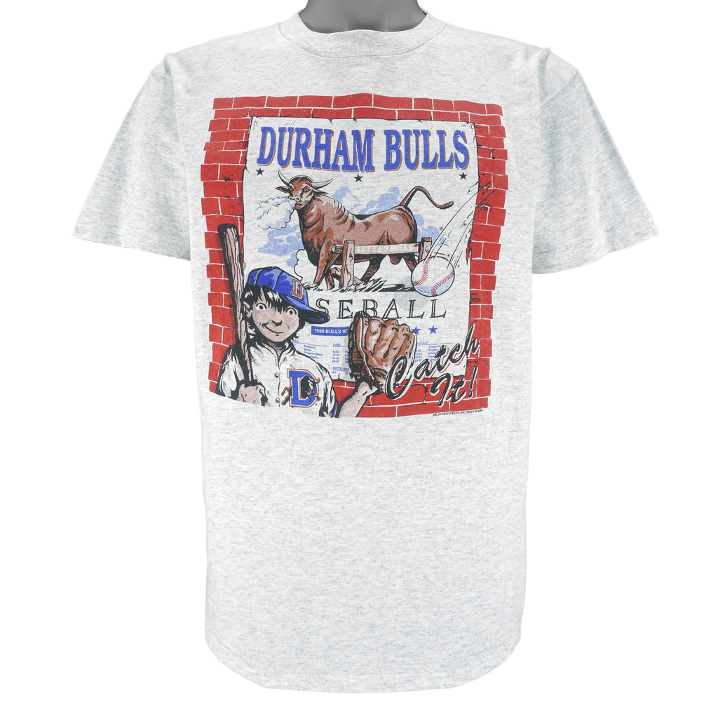 MLB (Kings Tree) - Durham Bulls Single Stitch T-Shirt 1993 Large Vintage Retro Baseball