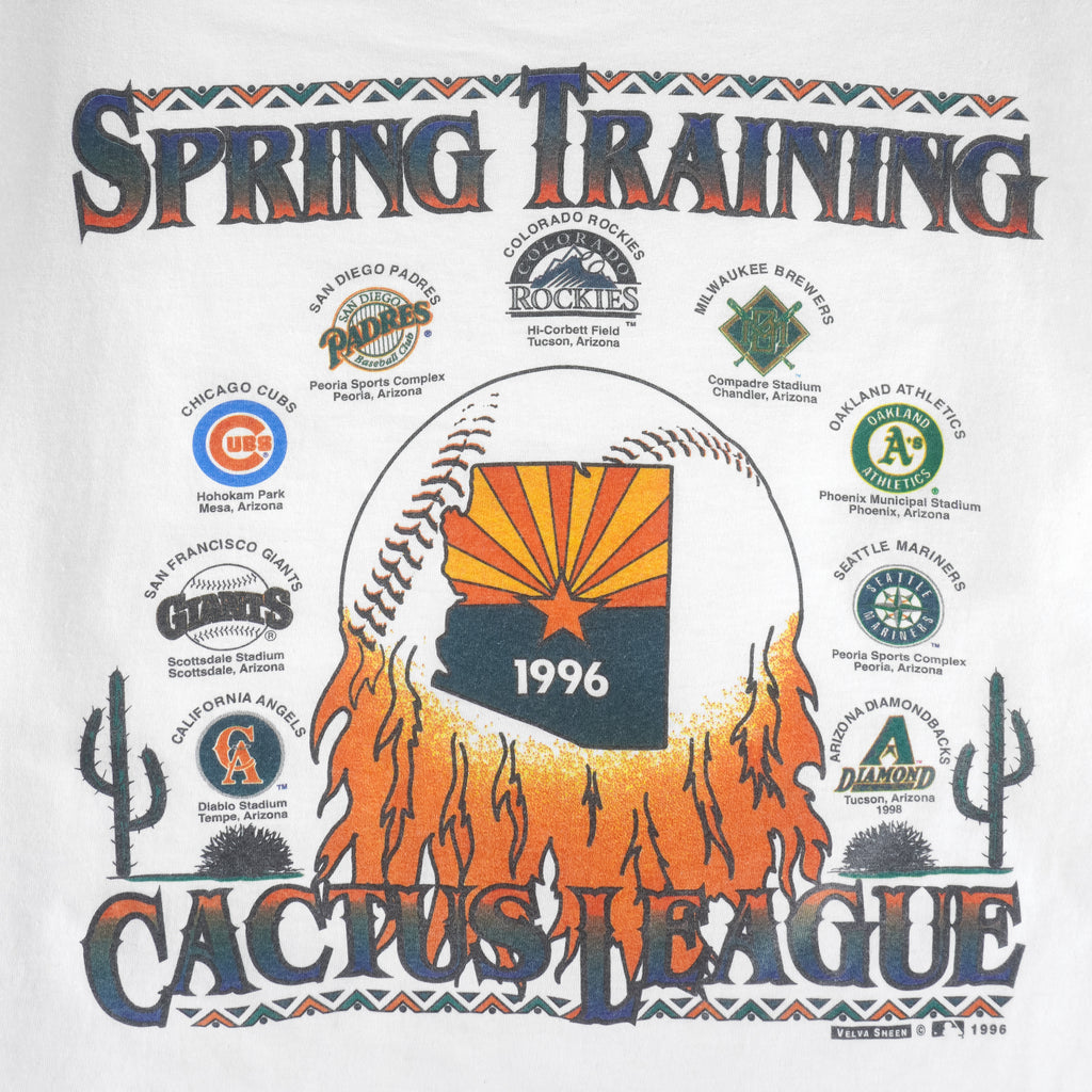 MLB (Oneita) - Spring Training Cactus League T-Shirt 1996 X-Large Vintage Retro Baseball