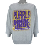 NFL (CSA) - Minnesota Vikings Purple Pride Crew Neck Sweatshirt 1998 Large