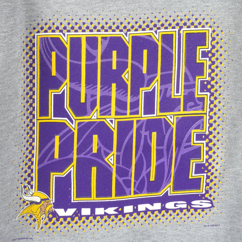 NFL (CSA) - Minnesota Vikings Purple Pride Sweatshirt 1998 Large