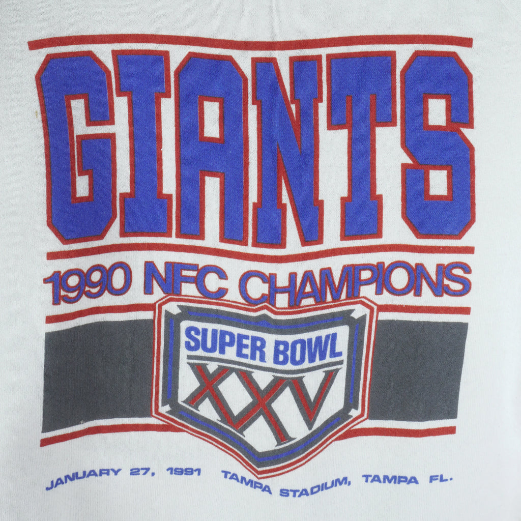 NFL (Fruit Of The Loom) - New York Giants Super Bowl XXV Sweatshirt 1990 Medium