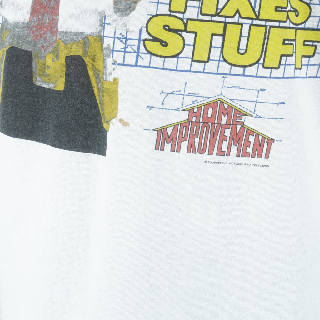 Vintage - Home Improvement Is Where The Dad Fixed Stuff T-Shirt 1990s Large