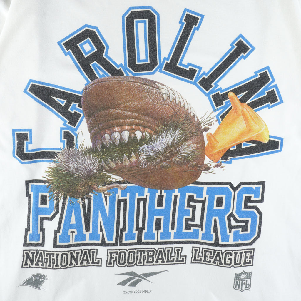 Reebok - Carolina Panthers Football Shark T-Shirt 1994 Large