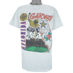 NCAA (Nutmeg) - Florida Gators Stadium Map T-Shirt 1990s Large Vintage Retro Football College