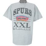 NBA (Salem) - San Antonio Spurs XXL Spell-Out T-Shirt 1990s X-Large