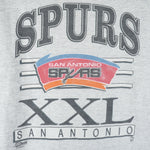 NBA (Salem) - San Antonio Spurs XXL Spell-Out T-Shirt 1990s X-Large