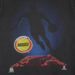 NBA (Nutmeg) - Houston Rockets Basketball T-Shirt 1990s Medium Vintage Retro